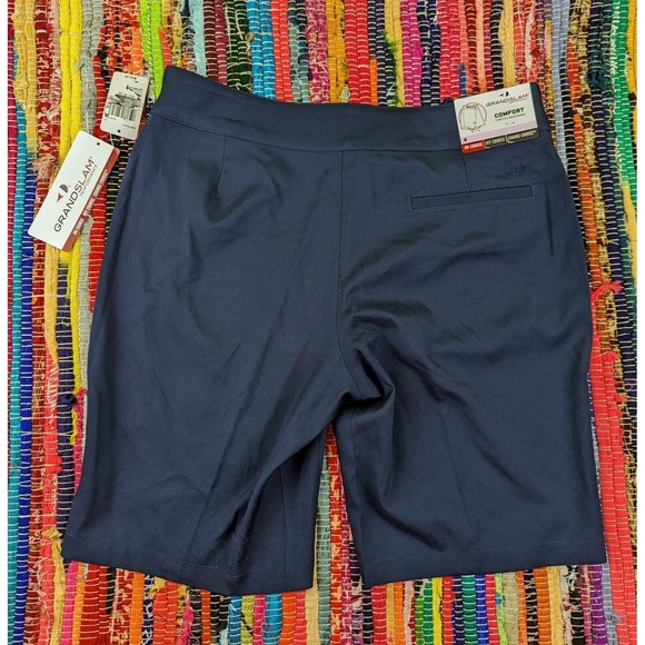 Grand Slam Women 6 Stretch 360 Comfort Waistband Golf Shorts UPF50 Black - Picture 2 of 12